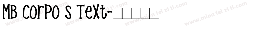MB Corpo S Text字体转换